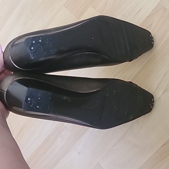 Stuart Weitzman Shoes Women Wedge Heels Buckle Brown Leather Size 9 M - Picture 7 of 10